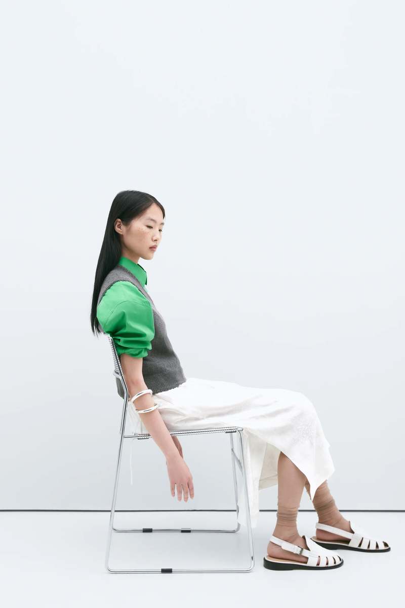 ★fa.er.ie★flower jacquard skirt pants (cream)★韓国送料込 fa.er.ie] flower jacquard skirt pants / cream / フラワー
