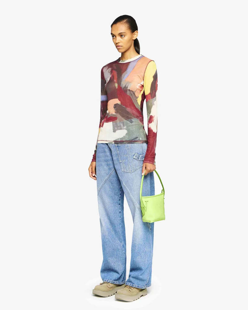 JW ANDERSON Twisted Workwear Denim Jeans - Light Wash Denim