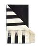 Cynthia Rowley Wool Cashmere Blanket Wrap - Black/White - Thumbnail 1