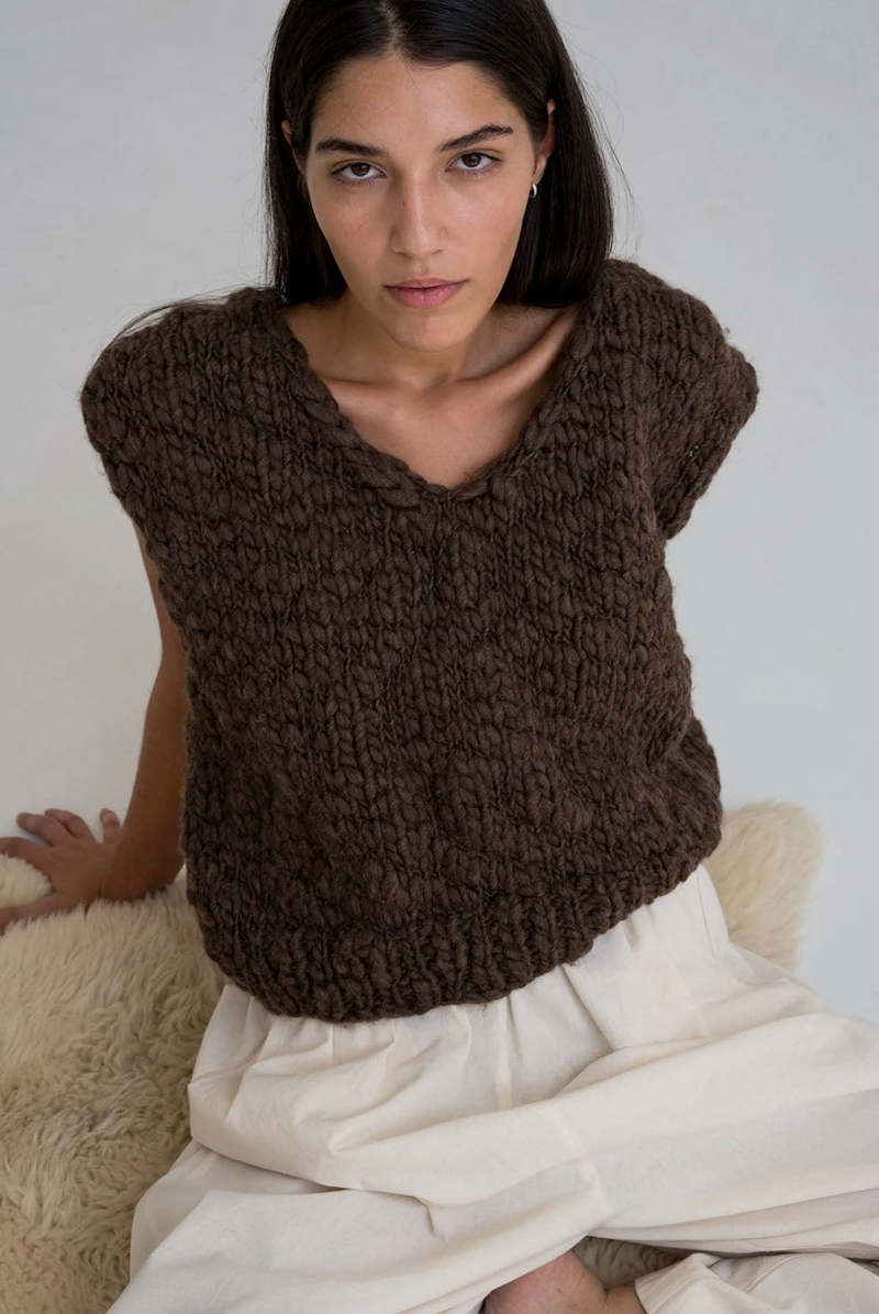 OUND Acacia Hand Knit Vest - Earth OUND Acacia Hand Knit Vest - Earth