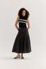 Muse the Label Greta Pleat Skirt - Black - Thumbnail 5