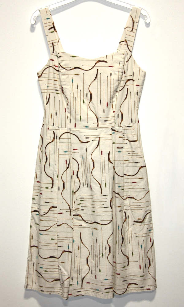 Birds of North America Purpletuft Dress - Ivory