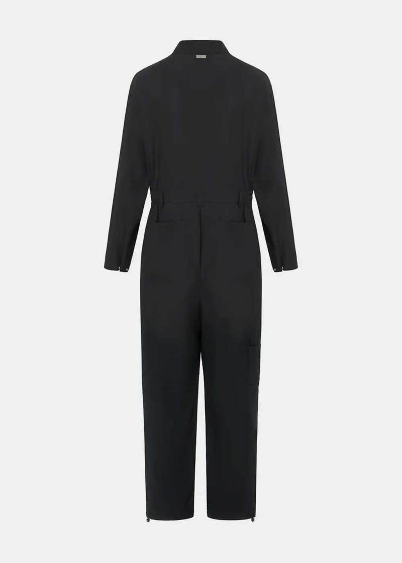 Team Wang Casual Long Sleeve Jumpsuit - Black Team Wang Casual Long Sleeve Jumpsuit - Black