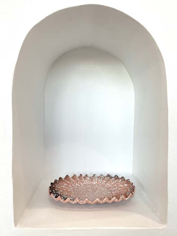Ri-Ri-Ku Ceramic Tray - Speckled Pink