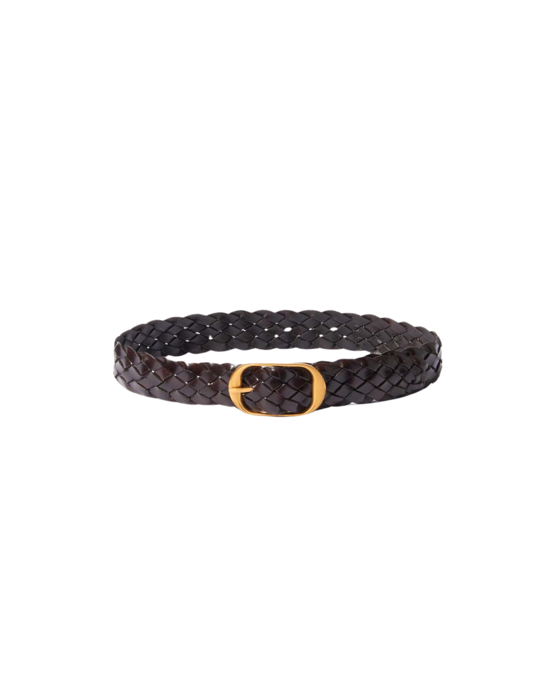 NEW NILI LOTAN women\'s braided reine belt in dark brown Nili Lotan Braided Reine Belt - Dark Brown | Misch Vancouver  main image 3