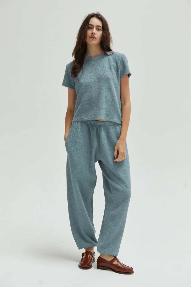 Asher Agnes Boucle Sweatpants - Ocean