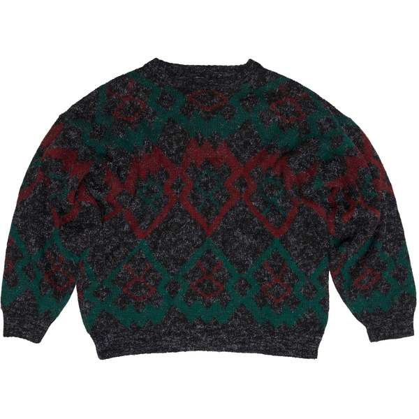 Bruno Altonelli Folk Art Jacquard Stockinette Brushed Wool Blend Jumper - Emerald