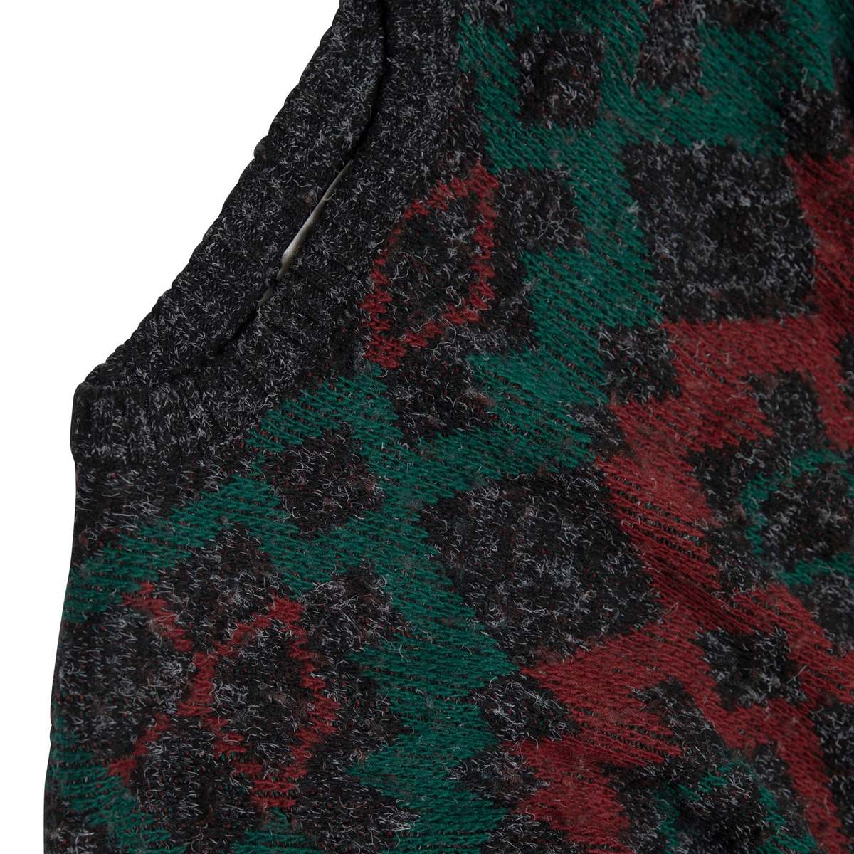Bruno Altonelli Folk Art Jacquard Stockinette Brushed Wool Blend Jumper - Emerald - Image 2 of 4