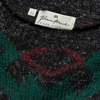 Bruno Altonelli Folk Art Jacquard Stockinette Brushed Wool Blend Jumper - Emerald - Thumbnail 4