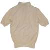 Sundazed Eyelet Diamond Lace Knit Polo Sweater - Wheat - Thumbnail 4