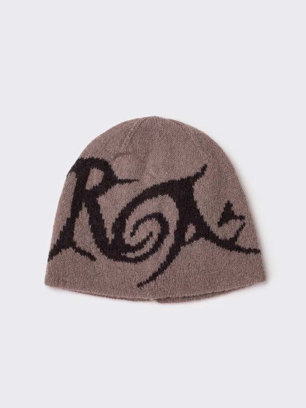 ROA Graphic Beanie - Taupe/Brown