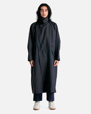 Issey Miyake Homme Plissé Blank Coat - Black | Garmentory