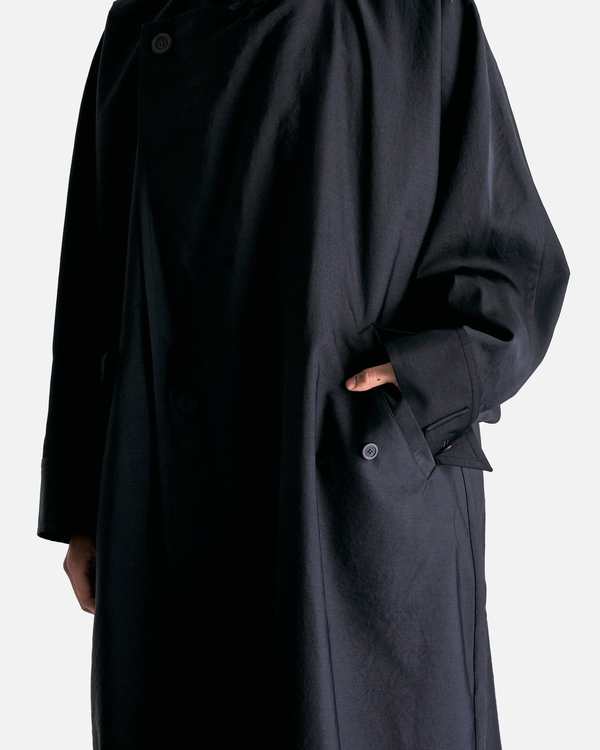 Issey Miyake Homme Plissé Blank Coat - Black | Garmentory