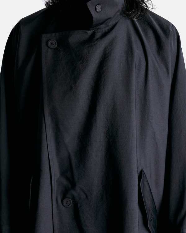 Issey Miyake Homme Plissé Blank Coat - Black | Garmentory