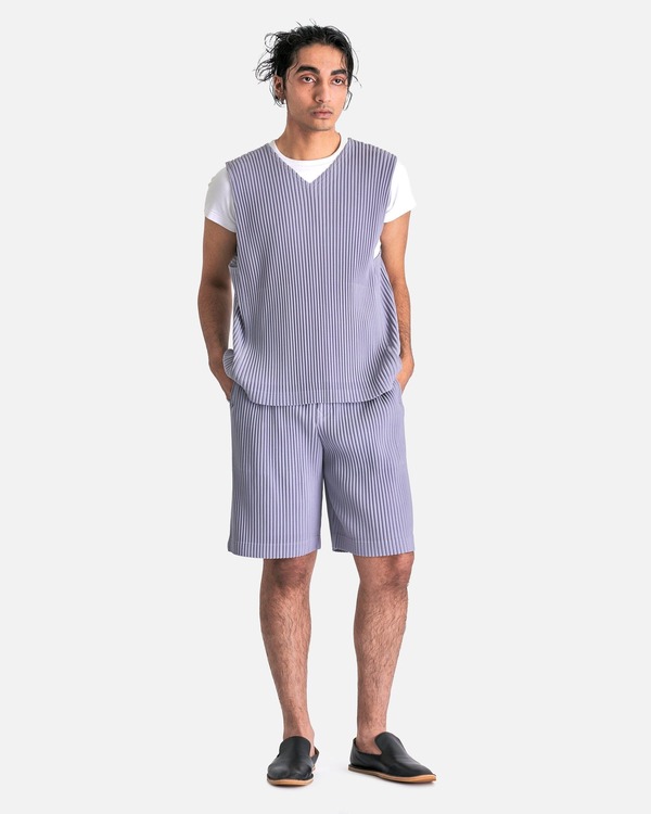 Issey Miyake Homme Plissé MC August Shorts - Mole Gray | Garmentory