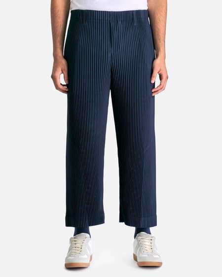 HOMME PLISSE ISSEY MIYAKE Basics Pleated Trousers - Black | Garmentory