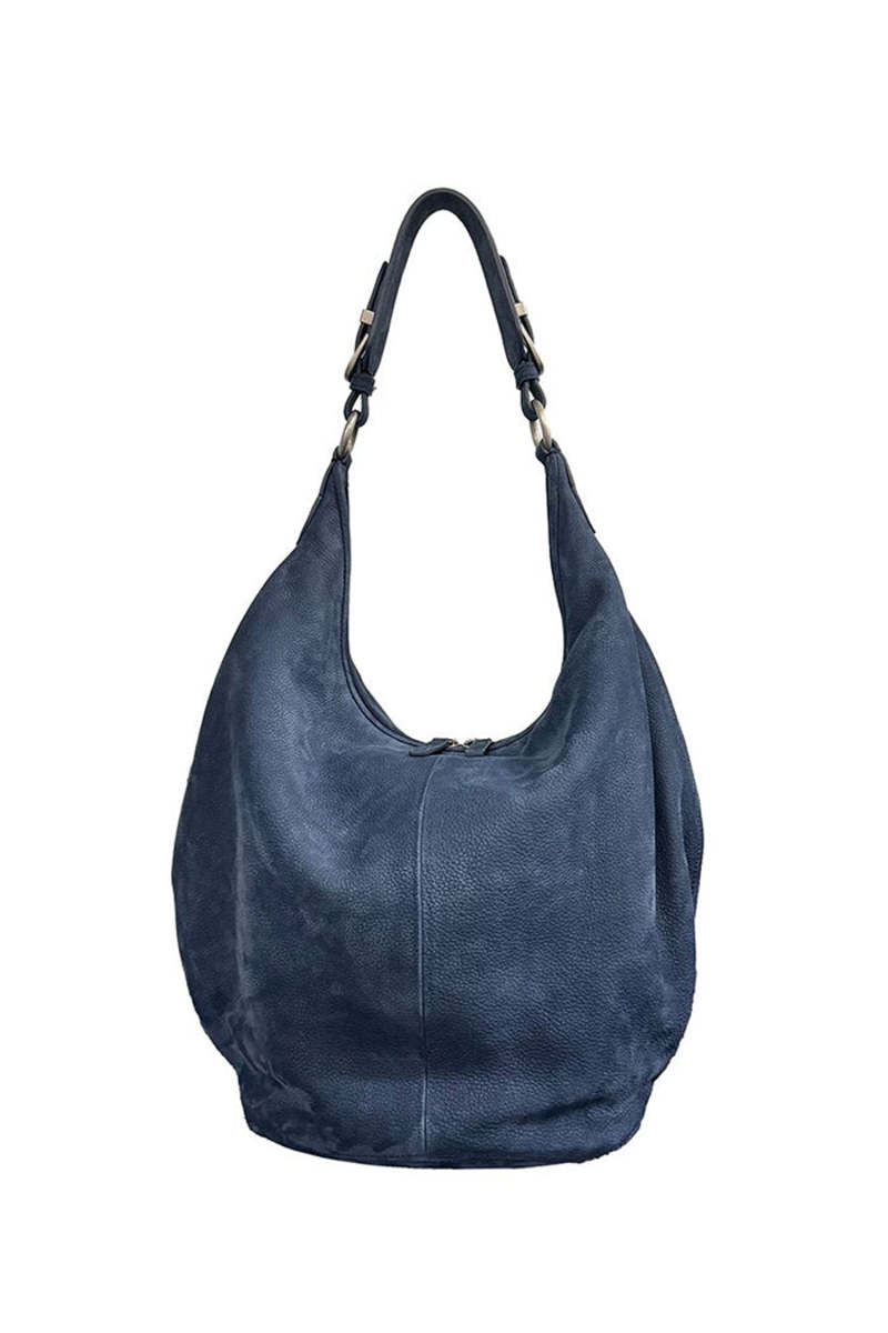 [Margesherwood] / ☆ PUMPKIN LARGE / indigo nubuck MARGESHERWOOD Large Pumpkin Bag - Indigo Nubuck | Garmentory