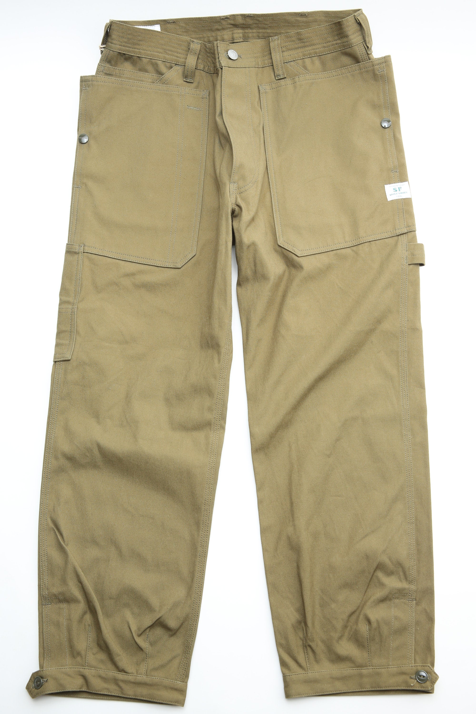 Sassafras Fall Leaf Gardener 4/5 Pant - Olive | Garmentory