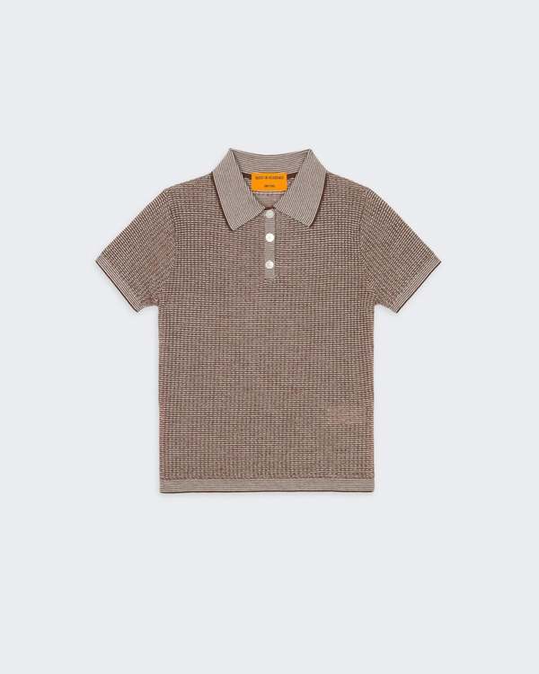 Tシャツ・カットソー Guest In Residence 'Shrunken' Polo Shirt Shrunken Polo - Midnight – Guest In Residence