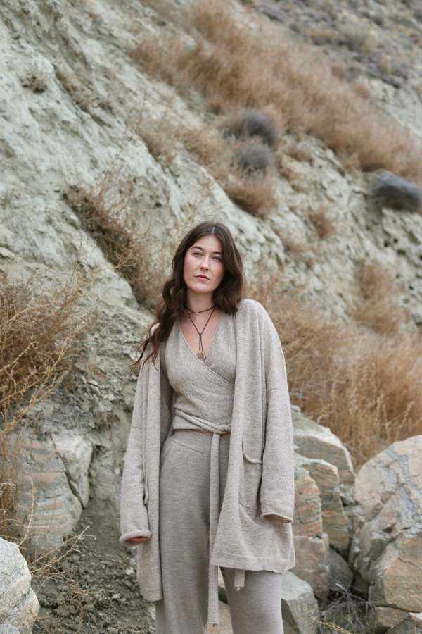 Lauren Manoogian Wrap Cardigan - Oatmeal | Garmentory
