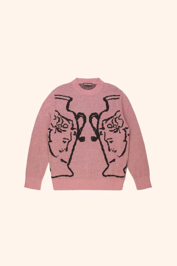CHATEAU ORLANDO Urn Crewneck Sweater - Pink