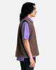 Issey Miyake Fleece Pleats Vest - Brown - Thumbnail 2
