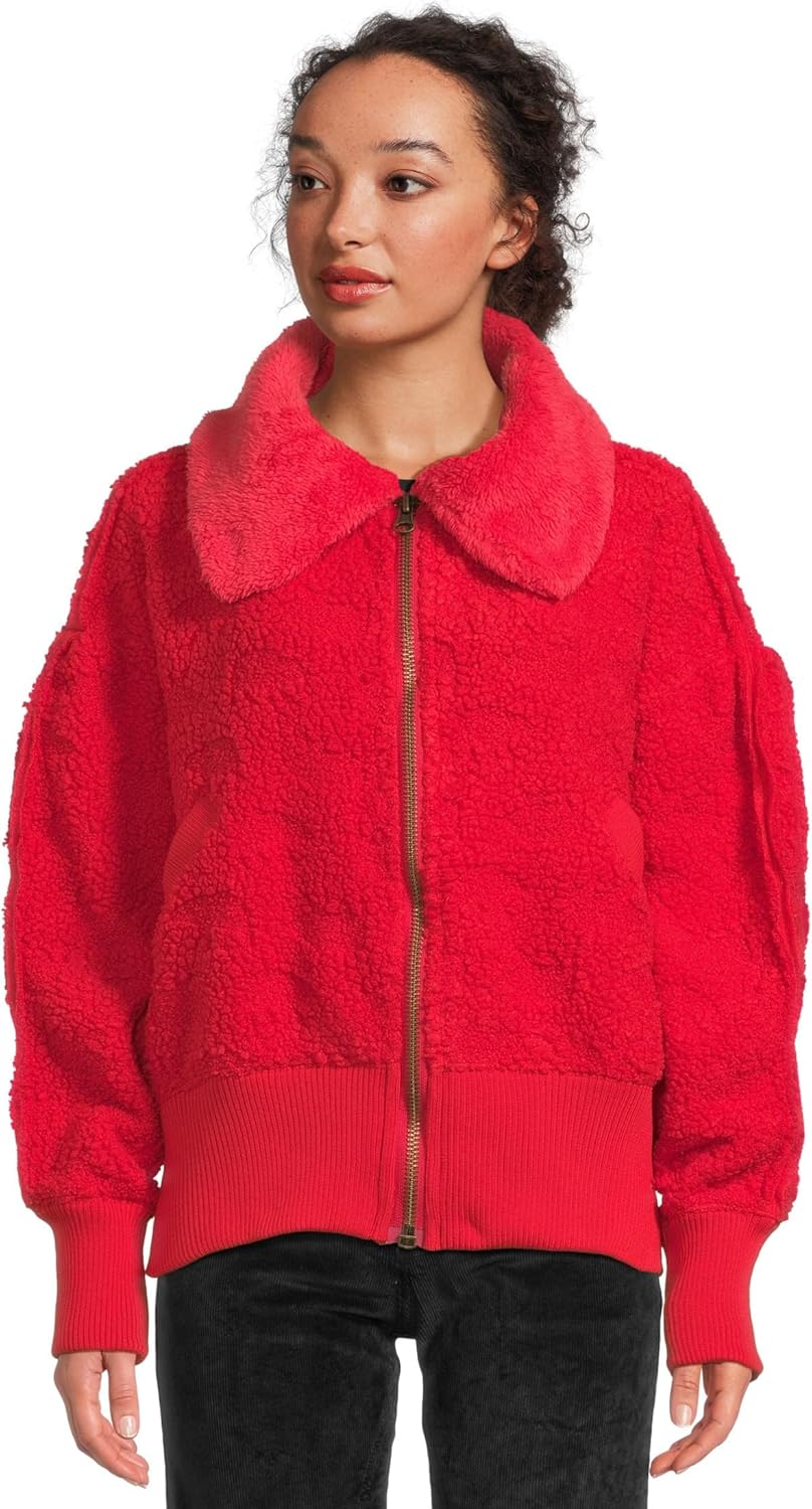 (取寄) フリーピープル レディース コージー アップ カルディ Free People women Cozy Up Cardi High Risk Red Cozy Up Cardi | Free People