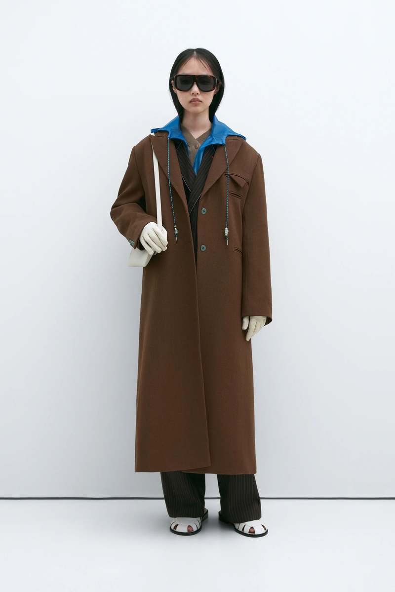 Cordera Long Wool Coat - Root | Garmentory