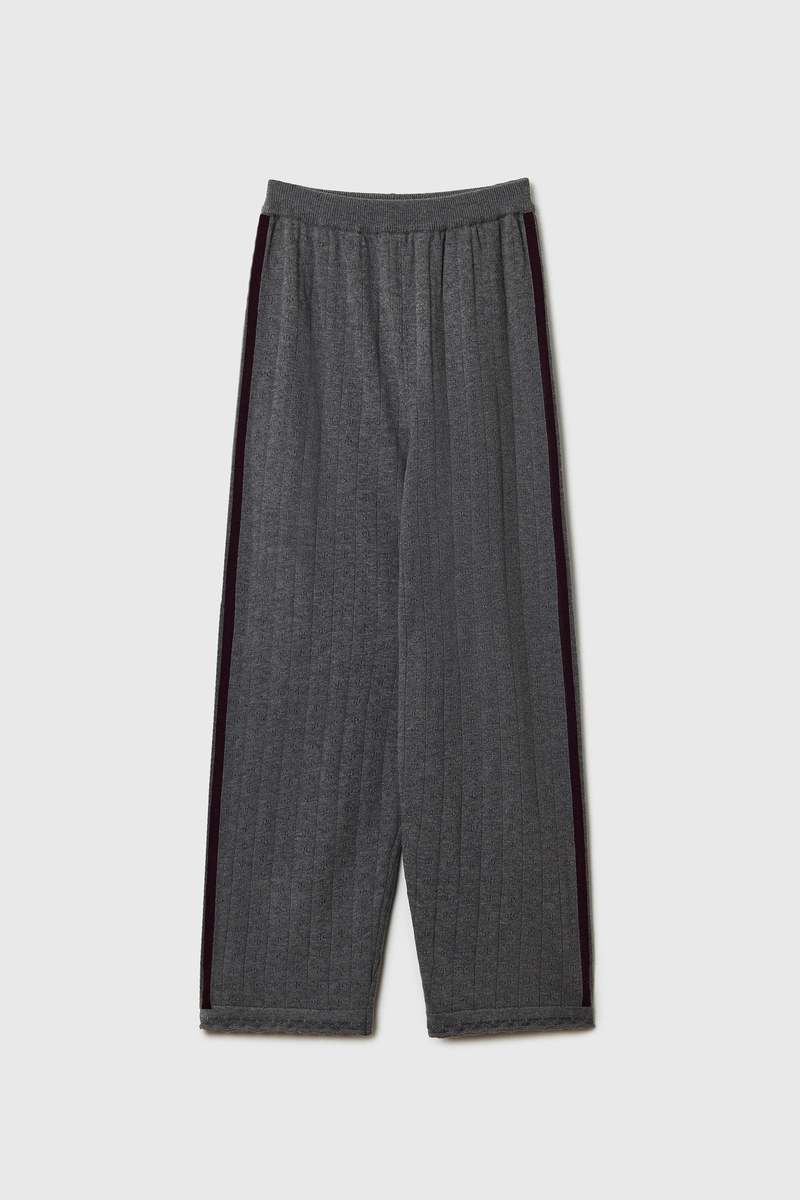 Cordera Merino Pointelle Pants - Grey