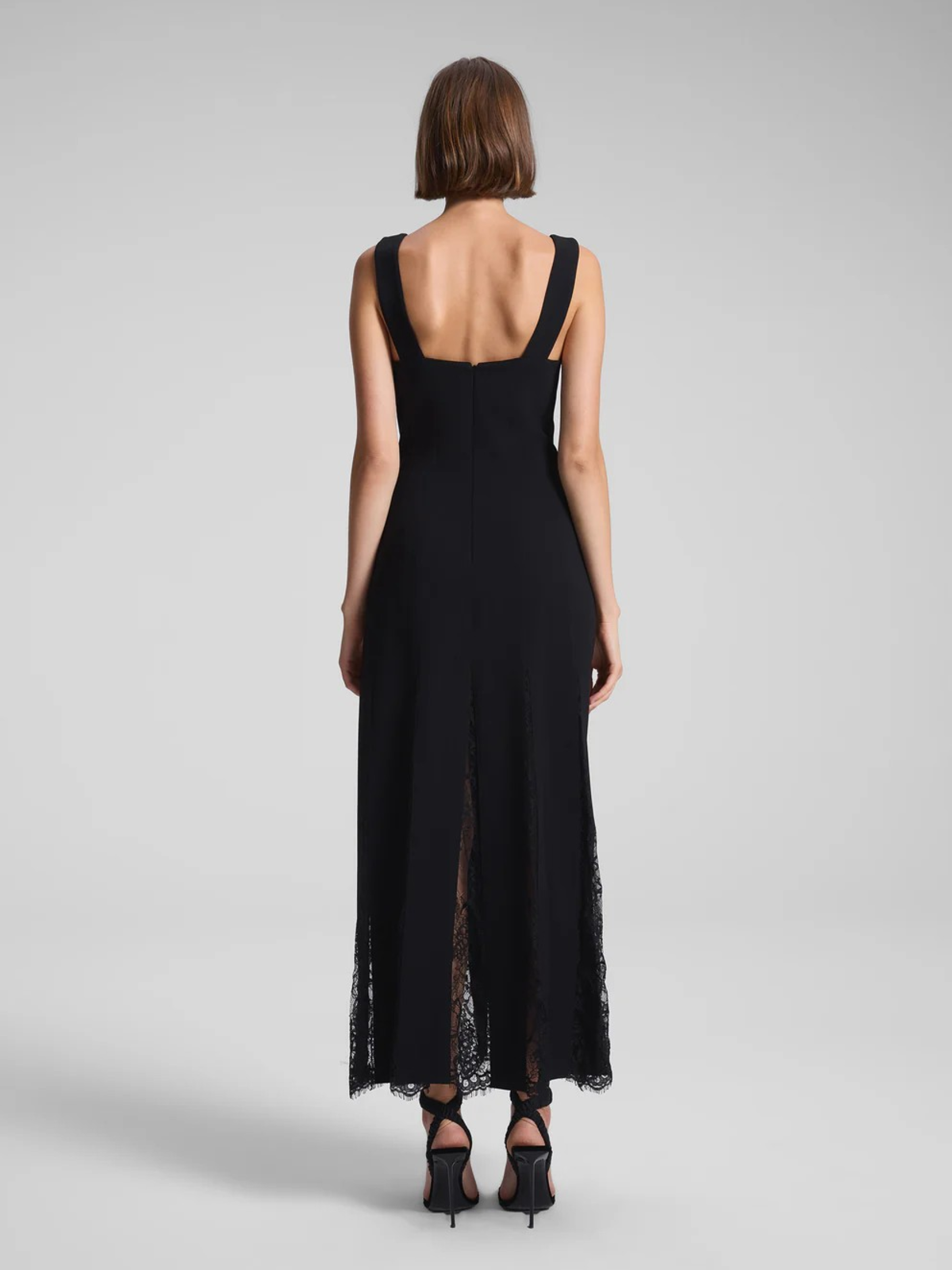 A.L.C. Emmie Lace Midi Dress - Black | Garmentory