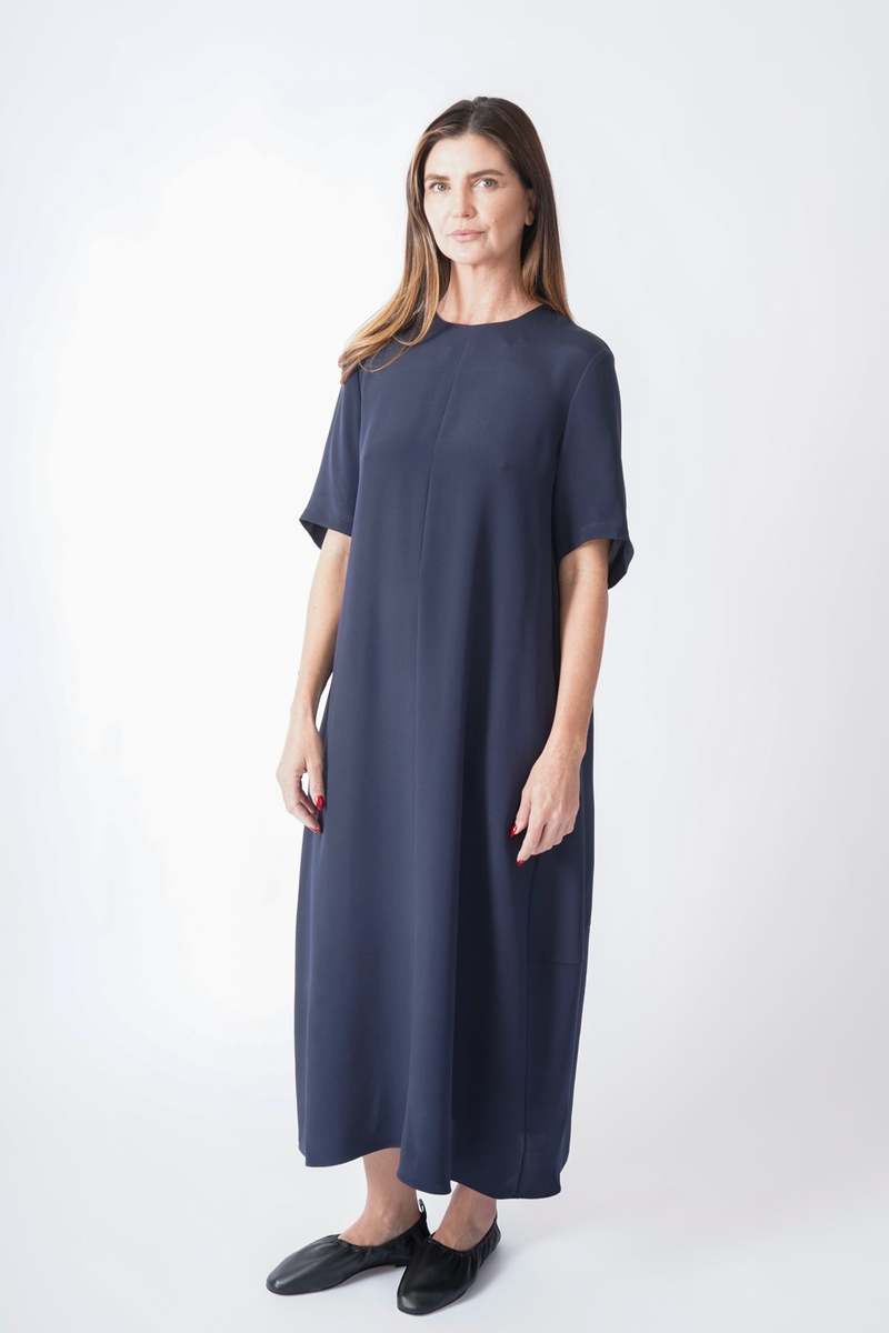 Tibi Silk T-Shirt Dress | Garmentory Tibi Silk T-Shirt Dress | Garmentory