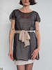 Vintage Layered Silk Organza Dress - Thumbnail 1