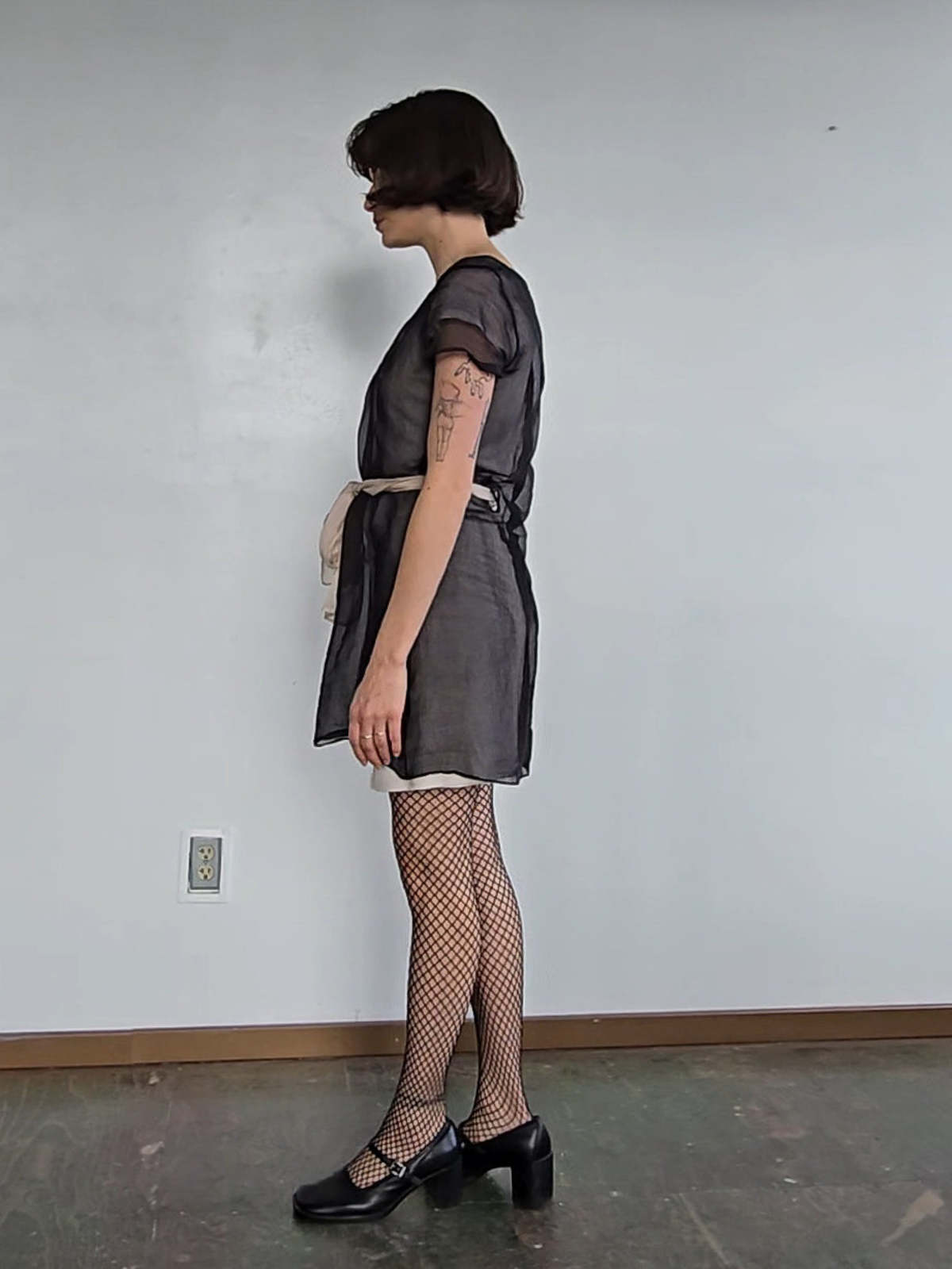 Vintage Layered Silk Organza Dress - Image 2 of 7