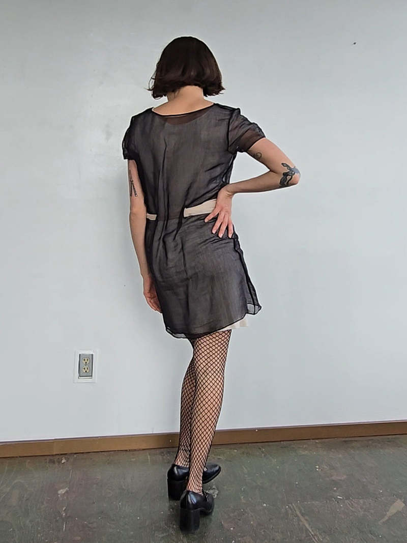Vintage Layered Silk Organza Dress