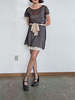 Vintage Layered Silk Organza Dress - Thumbnail 4