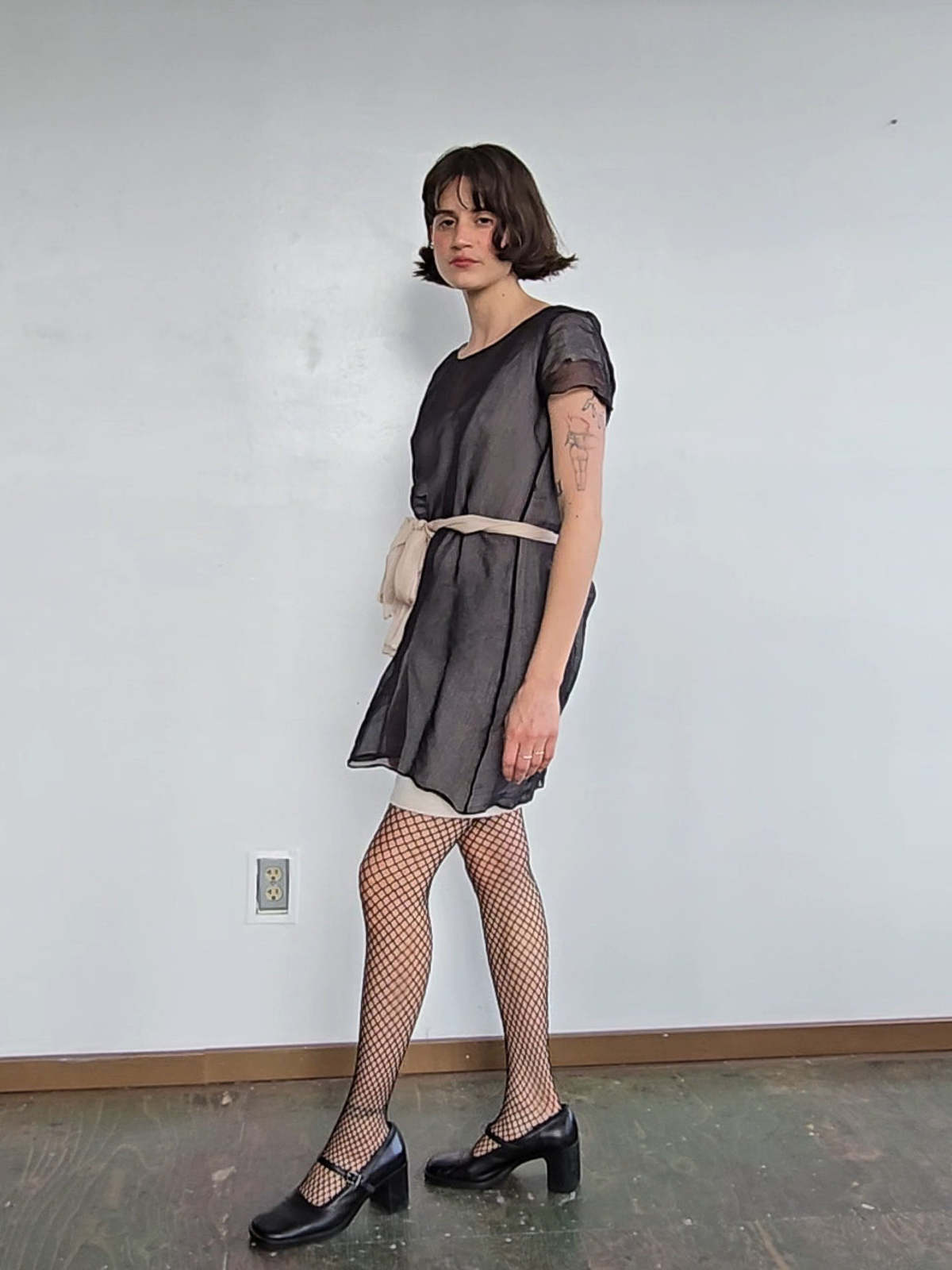 Vintage Layered Silk Organza Dress - Image 5 of 7