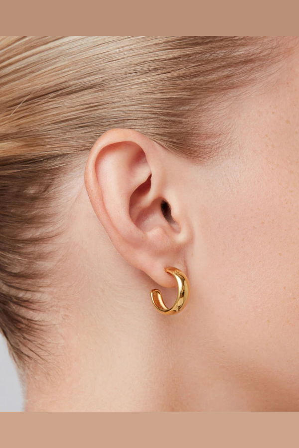 Jenny Bird Small Staple Hoops 