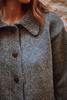 L'ENVERS Calamity Merino Wool Knit Jacket - Ash Grey - Thumbnail 2