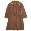 Canvas Weave Petal Collar Trench Coat - Fawn - Thumbnail 1