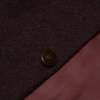 Melton Lapel Collar Car Coat - Wine - Thumbnail 5