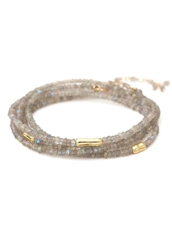 Anne Sportun Three Gold Accent River Wrap Bracelet