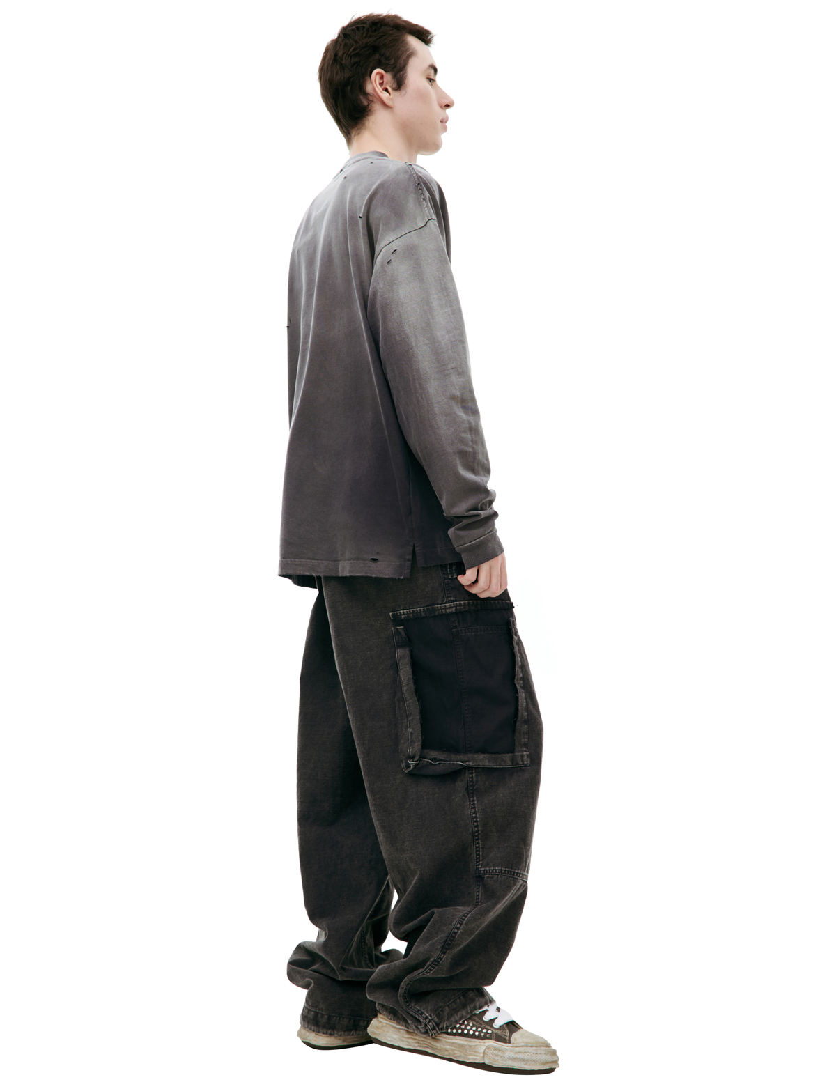 Mihara Yasuhiro Sun Faded Longsleeve - Gray | Garmentory