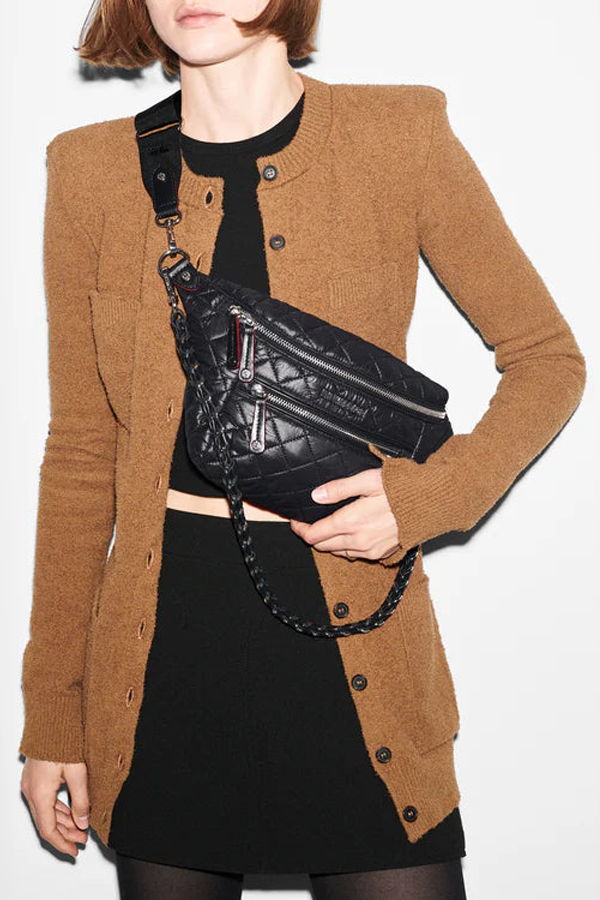 MZ Wallace Small Crosby Sling bag - Black