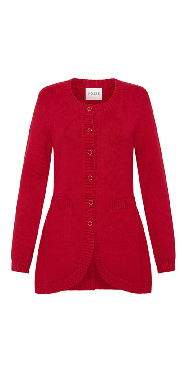 Posse Sabrina Cardigan - Ruby Posse Sabrina Cardigan - Ruby
