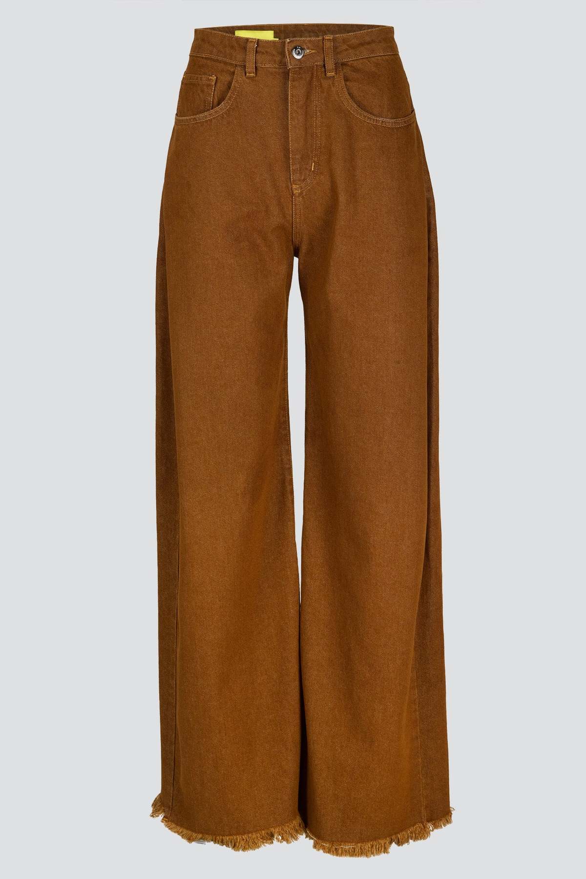 Marques Almeida Denim Boyfriend Trousers - Brown | Garmentory