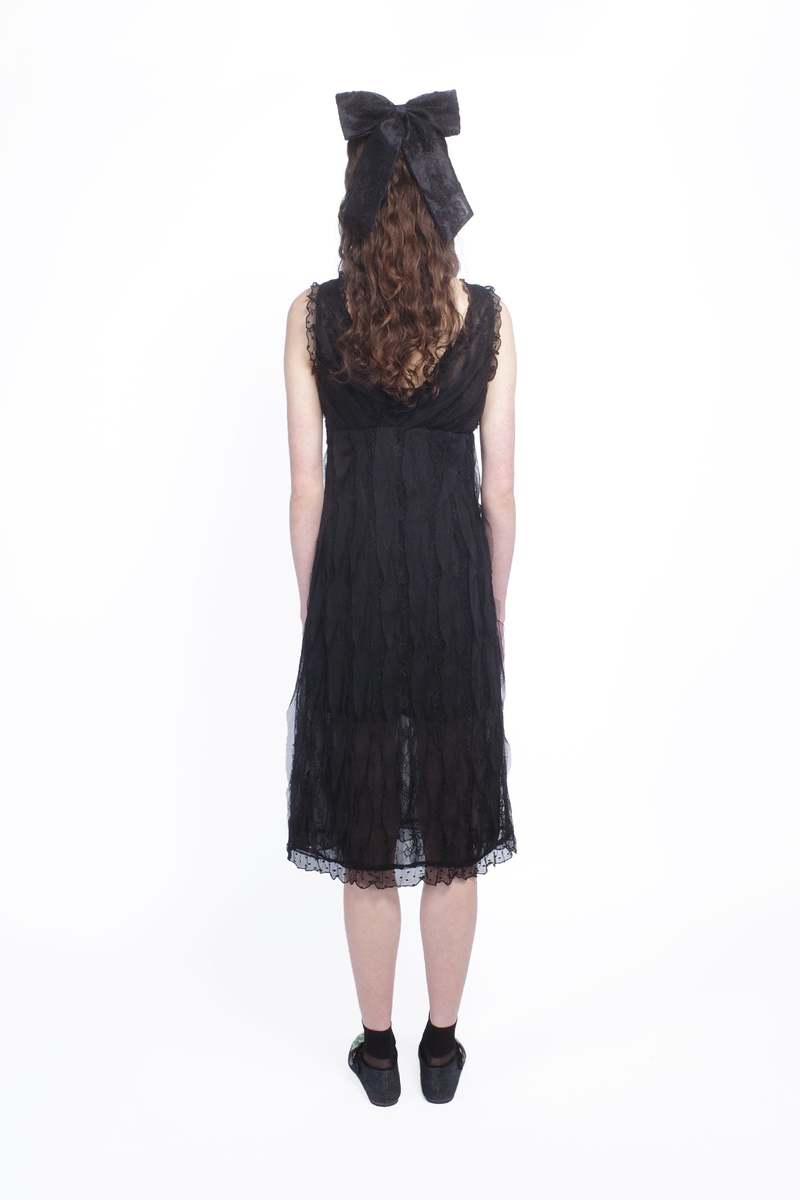 light cotton maxi dress Wandering Light Polka Dot Cotton Maxi Dress (White/Black)