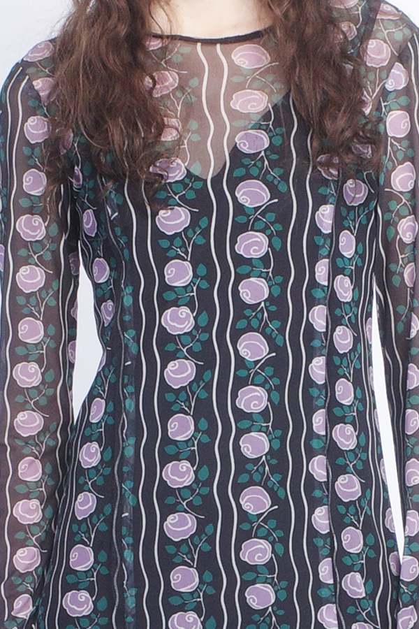 bell sleeve boho maxi dress Lauren Puff Sleeve Maxi Dress Navy / M