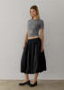 Mod Ref Bella Balloon Midi Skirt - Black - Thumbnail 1
