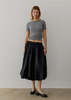 Mod Ref Bella Balloon Midi Skirt - Black - Thumbnail 3