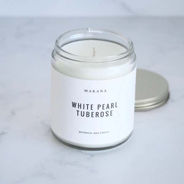 Makana Jar Candle - White Pearl Tuberose Makana Jar Candle - White Pearl Tuberose